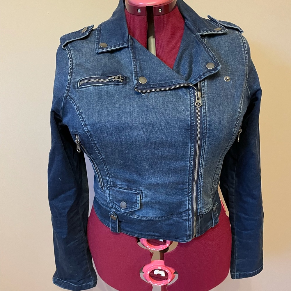 Torrid Denim Moto Jacket